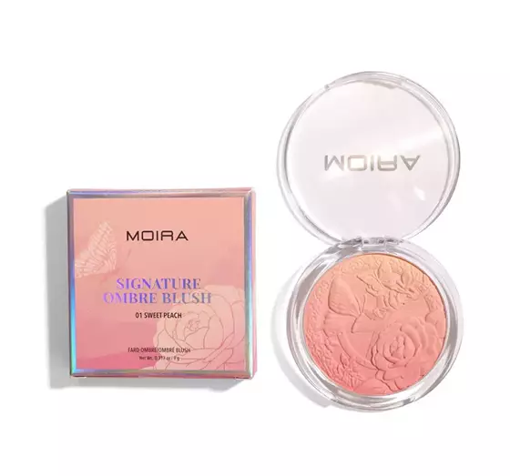 MOIRA SIGNATURE BLUSH OMBRE 01 SWEET PEACH 9G