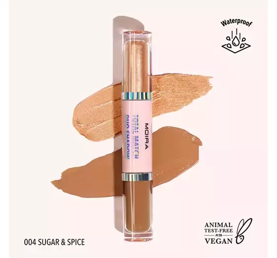 MOIRA TOTAL MATCH DUAL-ENDED LIQUID EYESHADOW 04 SUGAR&SPICE 3G