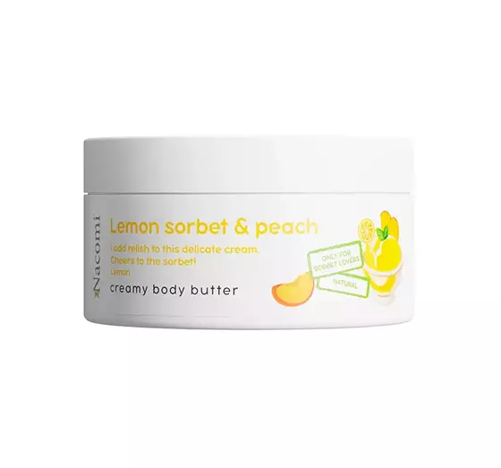 NACOMI BODY BUTTER PEACH SORBET & LEMON 100ML