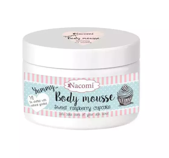 NACOMI BODY MOUSSE RASPBERRY CUPCAKE 180ML