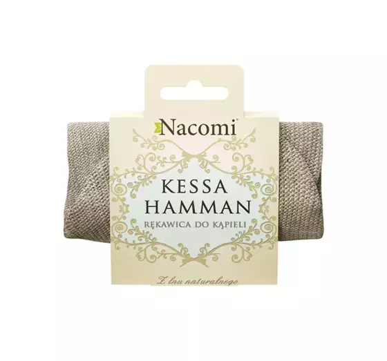 NACOMI KESSA HAMMAM LINEN BATH GLOVE LINEN