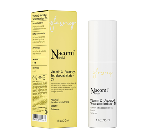 NACOMI NEXT LEVEL FACE SERUM VITAMIN C ASCORBYL TETRAISOPALMITATE 5% 30ML 