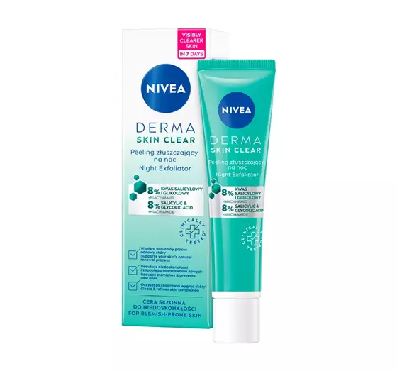 NIVEA DERMA SKIN CLEAR NIGHT EXFOLIATOR 40ML