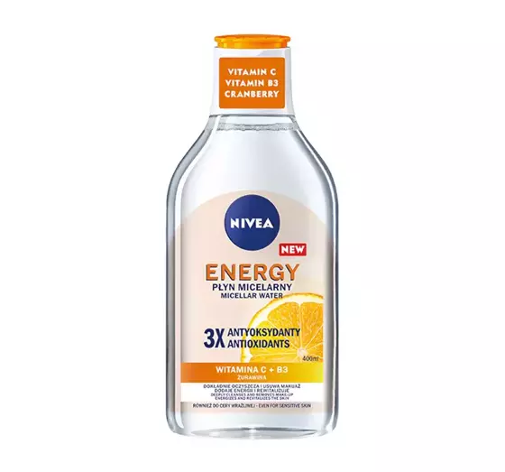 NIVEA ENERGIZING MICELLAR WATER FOR ALL SKIN TYPES 400ML