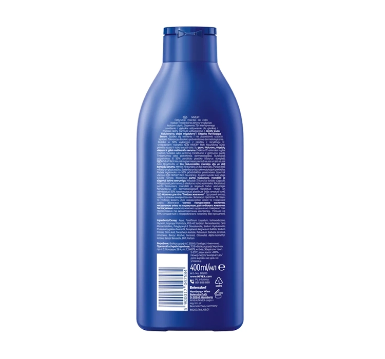 NIVEA NOURISHING BODY MILK FOR VERY DRY SKIN 250ML