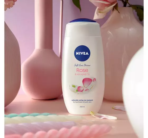 NIVEA ROSE & ALMOND OIL SHOWER GEL 750ML