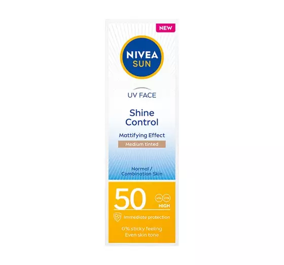 NIVEA SUN SHINE CONTROL MATTIFYING FACE CREAM SPF 50 50ML