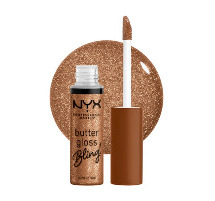 NYX PROFESSIONAL MAKEUP BUTTER GLOSS BLING LIP GLOSS 04 PAY ME IN GOLD 8ML