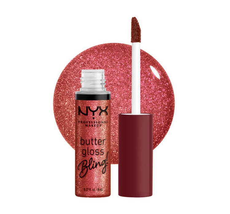 NYX PROFESSIONAL MAKEUP BUTTER GLOSS BLING LIP GLOSS 07 BIG SPENDER 8ML