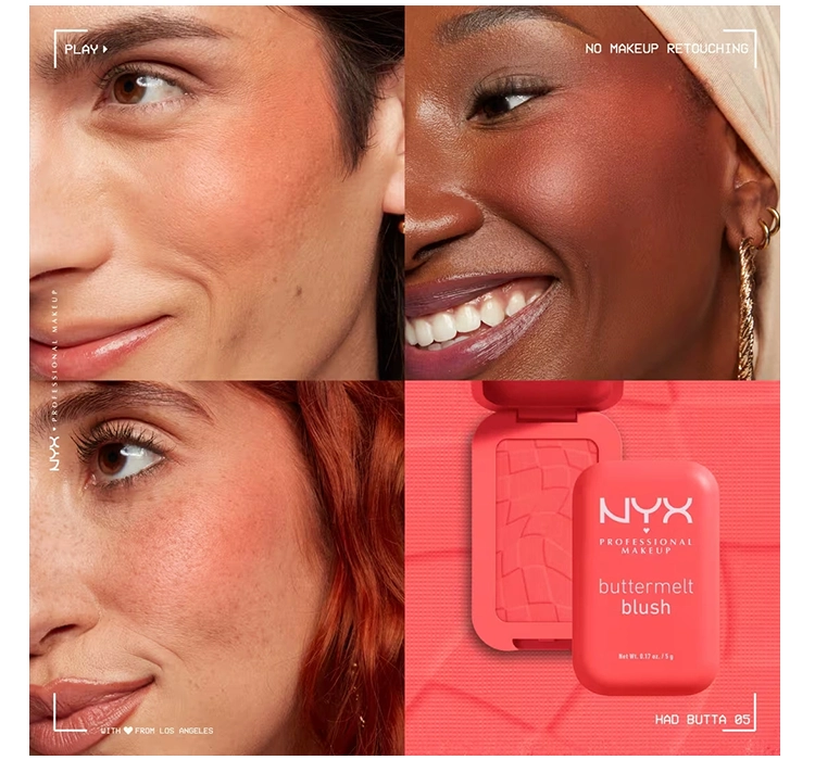 NYX PROFESSIONAL MAKEUP BUTTERMELT COMPACT BLUSH 05 HAD BUTTA 5G