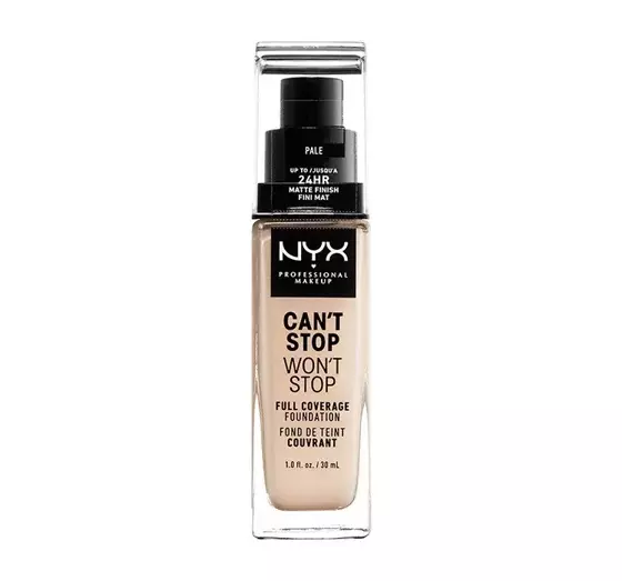 NYX PROFESSIONAL MAKEUP CAN'T STOP WON'T STOP FULL COVERAGE FOUNDATION 01 PALE 30ML