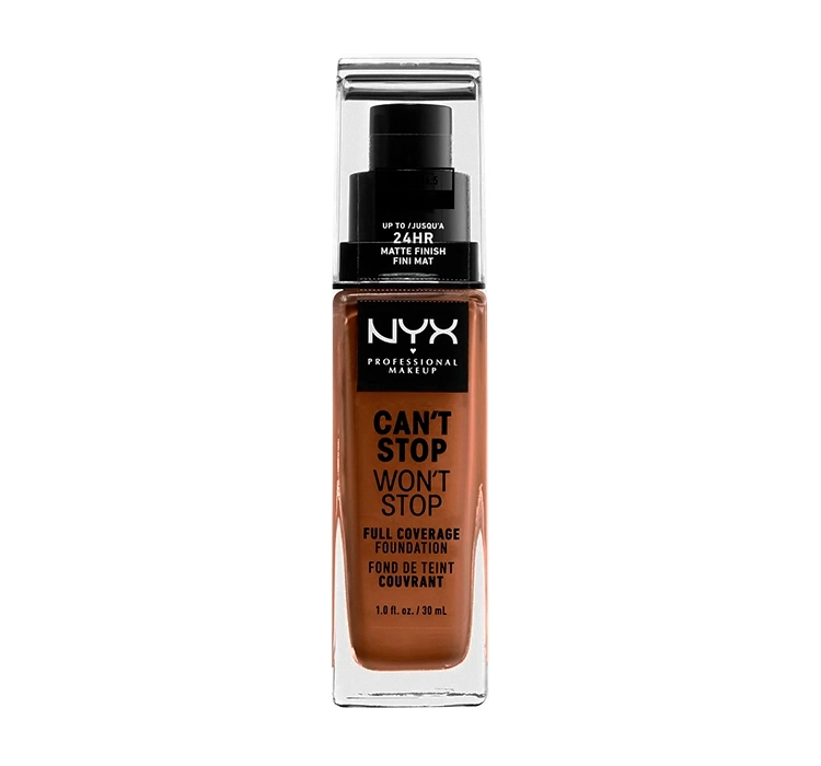 NYX PROFESSIONAL MAKEUP CAN'T STOP WON'T STOP FULL COVERAGE FOUNDATION 17 CAPPUCCINO 30ML