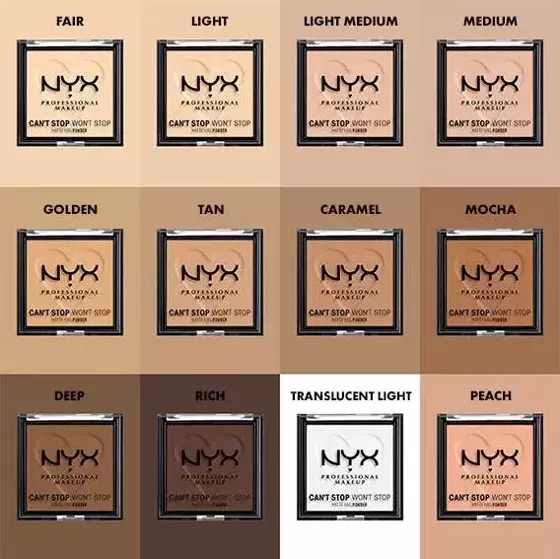 NYX PROFESSIONAL MAKEUP CAN'T STOP WON'T STOP MATTIFYING POWDER 01 FAIR 6G