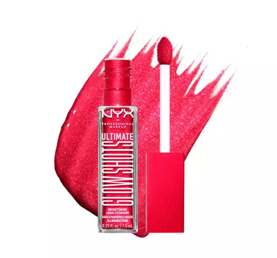 NYX PROFESSIONAL MAKEUP GLOW SHOTS BRIGHTENING LIQUID EYESHADOW 19 STRAWBERRY STACKED 7.5ML