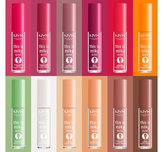 NYX PROFESSIONAL MAKEUP THIS IS MILKY LIP GLOSS 10 STRAWBERRY HORCHATA 4ML