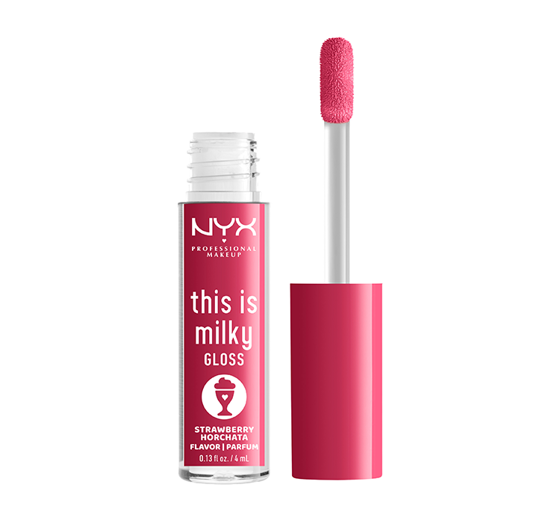 NYX PROFESSIONAL MAKEUP THIS IS MILKY LIP GLOSS 10 STRAWBERRY HORCHATA 4ML