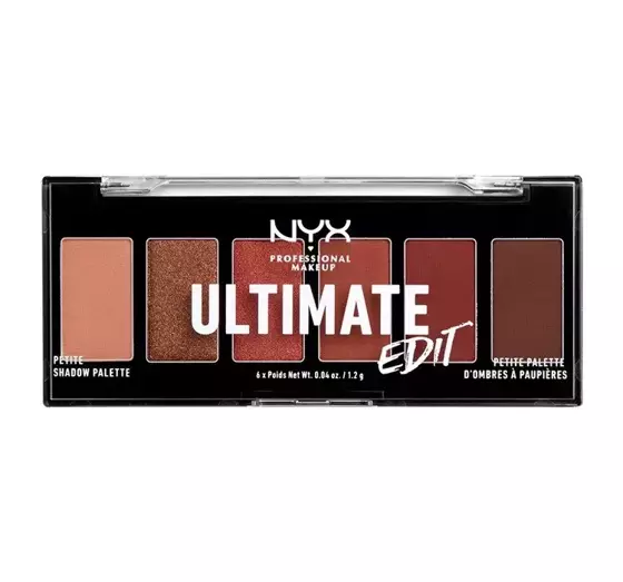 NYX PROFESSIONAL MAKEUP ULTIMATE EDIT EYESHADOW PALETTE WARM NEUTRALS 6x1.2G