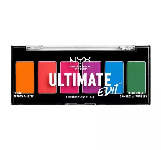 NYX PROFESSIONAL MAKEUP ULTIMATE EDIT PETITE SHADOW PALETTE USPP02 BRIGHTS 6X1.2G