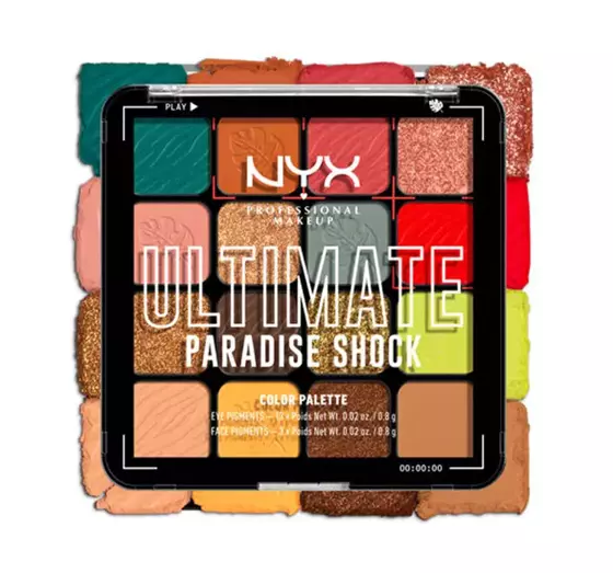 NYX PROFESSIONAL MAKEUP ULTIMATE EYESHADOW PALETTE PARADISE SHOCK 12.8G