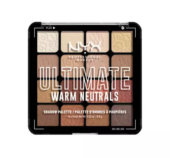 NYX PROFESSIONAL MAKEUP ULTIMATE EYESHADOW PALETTE WARM NEUTRALS 12.8G