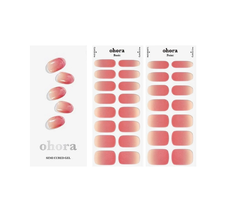 OHORA SEMI-CURED GEL STRIPS BASIC NAILS NO. 1