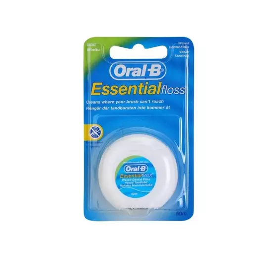 ORAL B ESSENTIAL FLOSS DENTAL FLOSS MINT 50M