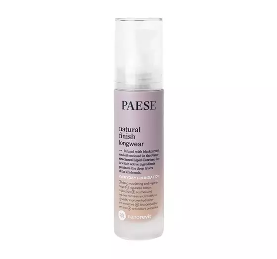 PAESE NANOREVIT LONG-LASTING FOUNDATION WITH A NATURAL FINISH 03 SAND 30ML