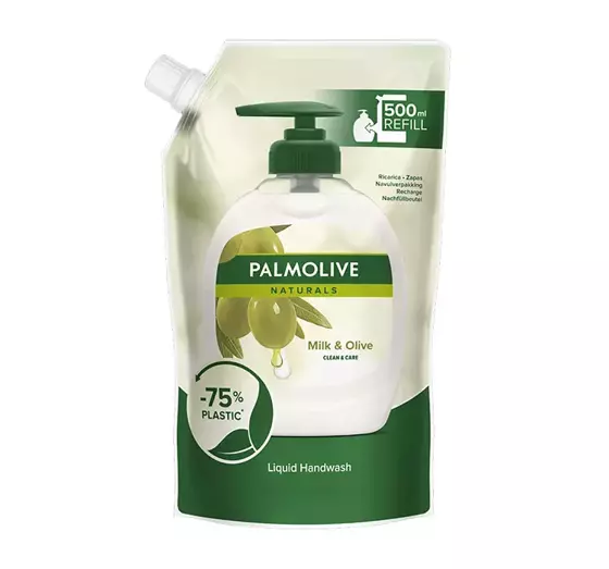 PALMOLIVE NATURALS CLEAN & CARE MILK & OLIVE LIQUID HAND SOAP REFILL 500ML