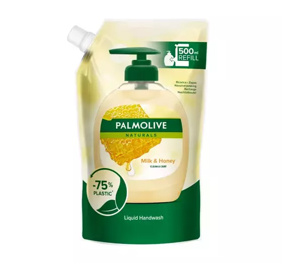 PALMOLIVE NATURALS LIQUID HAND SOAP MILK & HONEY REFILL 500ML