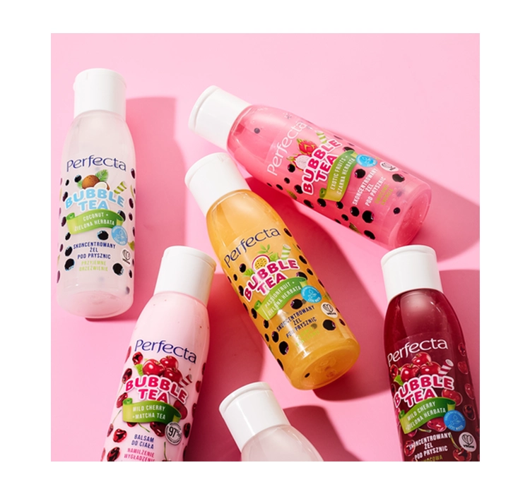 PERFECTA BUBBLE TEA CONCENTRATED SHOWER GEL COCONUT MINI + GREEN TEA 100G