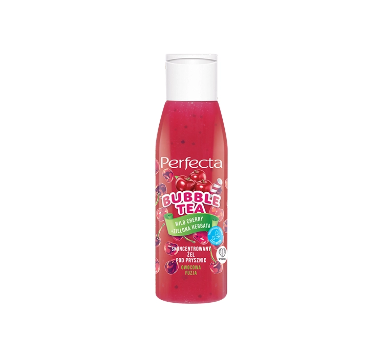 PERFECTA BUBBLE TEA SHOWER GEL MINI CHERRY + GREEN TEA 100G