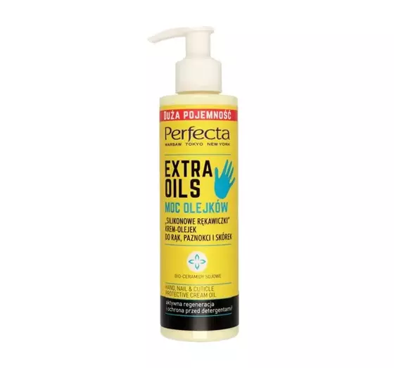 PERFECTA EXTRA OILS POWER OF OILS CREAM FOR DRY HANDS "SILICONE GLOVES" 195ML