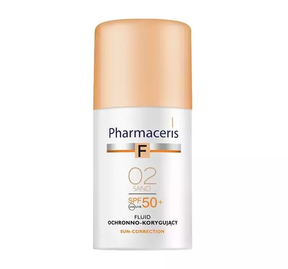 PHARMACERIS F SUN CORRECTION PROTECTIVE-CORRECTIVE FLUID FOUNDATION SPF 50+ 02 SAND 30ML