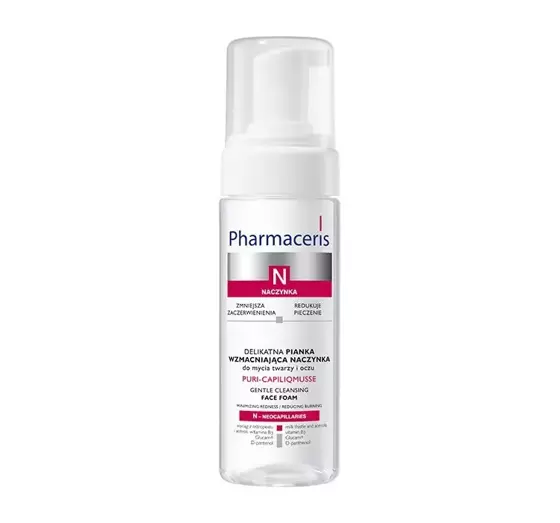 PHARMACERIS N PURI CAPILIQMUSSE GENTLE CLEANSING FACE FOAM STRENGTHENING CAPILLARIES 150ML