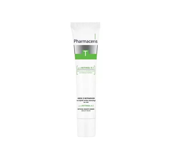 PHARMACERIS T PURE RETINOL 0.3 NIGHT CREAM WITH RETINOL AGAINST ADULT ACNE 40ML