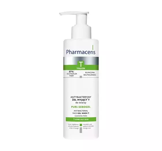 PHARMACERIS T PURI SEBOGEL ANTIBACTERIAL FACE WASH GEL 190ML