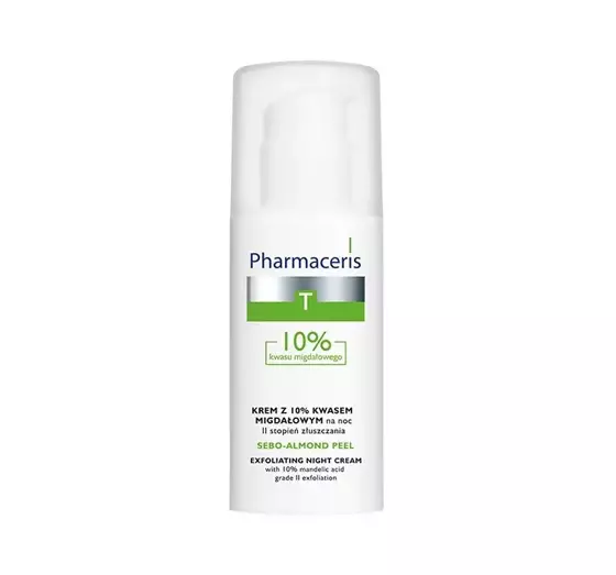 PHARMACERIS T SEBO ALMOND PEEL NIGHT CREAM WITH 10% MANDELIC ACID 50ML