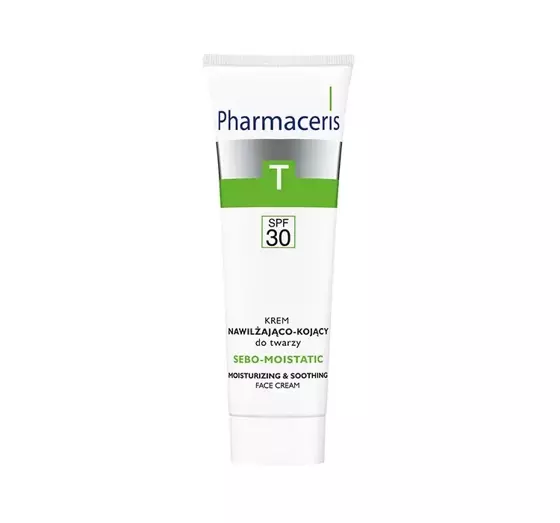 PHARMACERIS T SEBO MOISTATIC SOOTHING MOISTURIZING FACE CREAM SPF 30 50ML