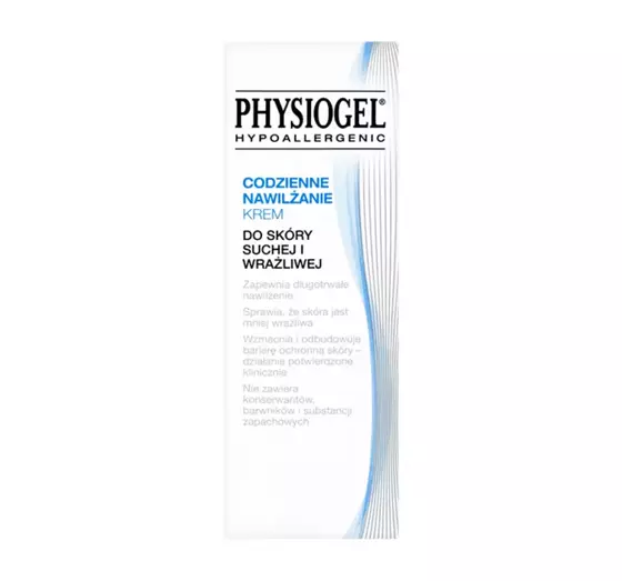 PHYSIOGEL HYPOALLERGENIC DAILY MOISTURE FACE CREAM FOR DRY AND SENSITIVE SKIN 75ML