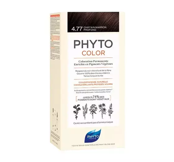 PHYTO PHYTOCOLOR HAIR DYE 4.77 INTENSE CHESTNUT BROWN