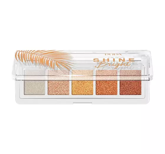 PUPA MILANO SHINE BRIGHT EYESHADOW PALETTE 001 SUNNY GOLD 4G