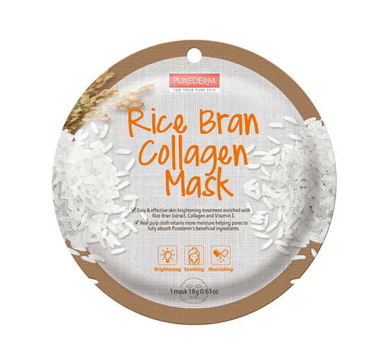 PUREDERM COLLAGEN RICE SHEET MASK