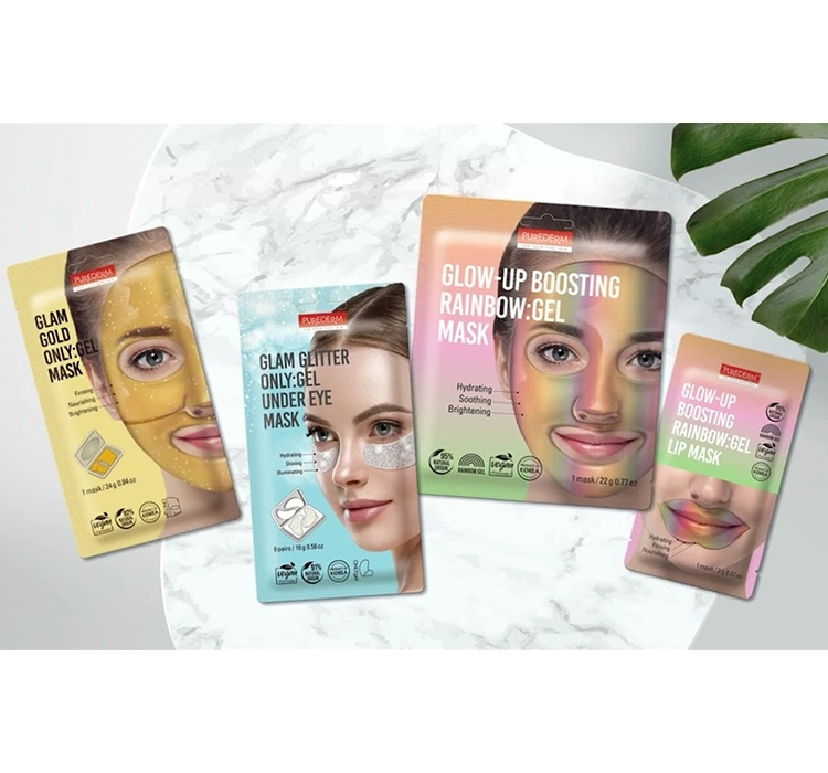 PUREDERM GLOW UP BOOSTING RAINBOW HYDROGEL LIP MASK 1 PC