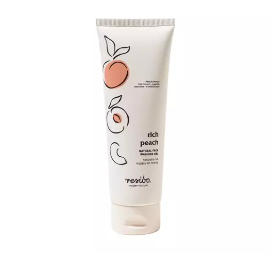 RESIBO NATURAL FACE WASH GEL WITH PEACH EXTRACT 125ML