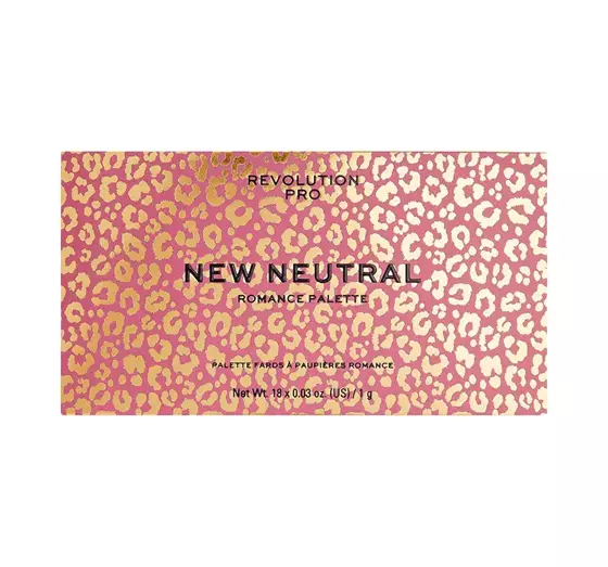 REVOLUTION PRO NEW NEUTRAL EYESHADOW PALETTE ROMANCE 18G