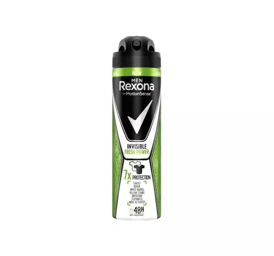 REXONA INVISIBLE FRESH POWER ANTIPERSPIRANT SPRAY FOR MEN 150ML