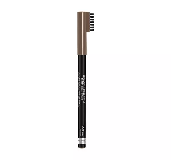 RIMMEL BROW THIS WAY EYEBROW PENCIL 005 ASH BROWN 1.4G