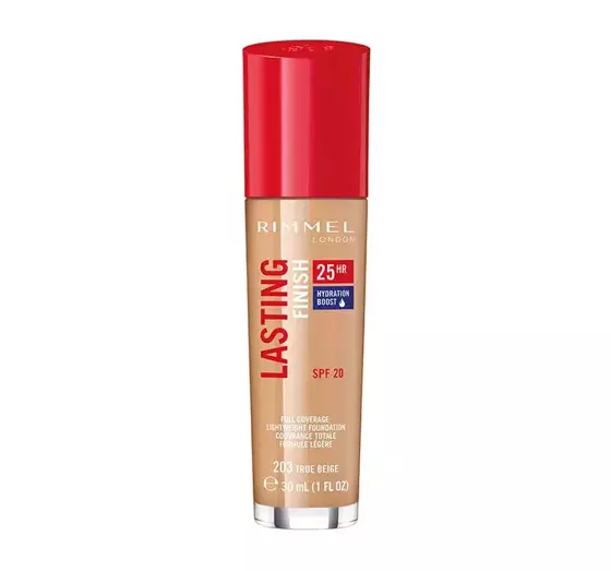 RIMMEL FOUNDATION LASTING FINISH 25H TRUE BEIGE 203