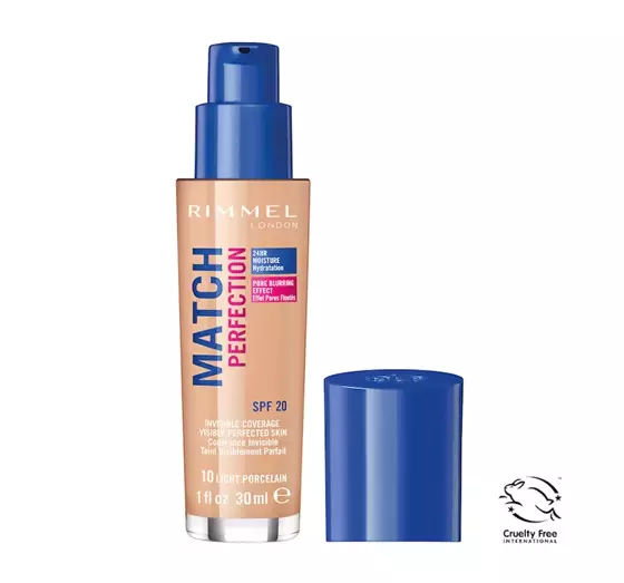 RIMMEL FOUNDATION MATCH PERFECTION NO. 010 NEW VERSION