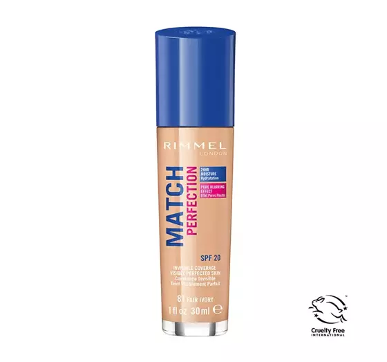 RIMMEL FOUNDATION MATCH PERFECTION NO. 081 NEW VERSION